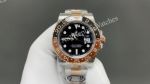 Clean Factory Rolex GMT-Master ii 40mm TT Oyster Band Black and Brown Ceramic Bezel 3285 Movement Watch